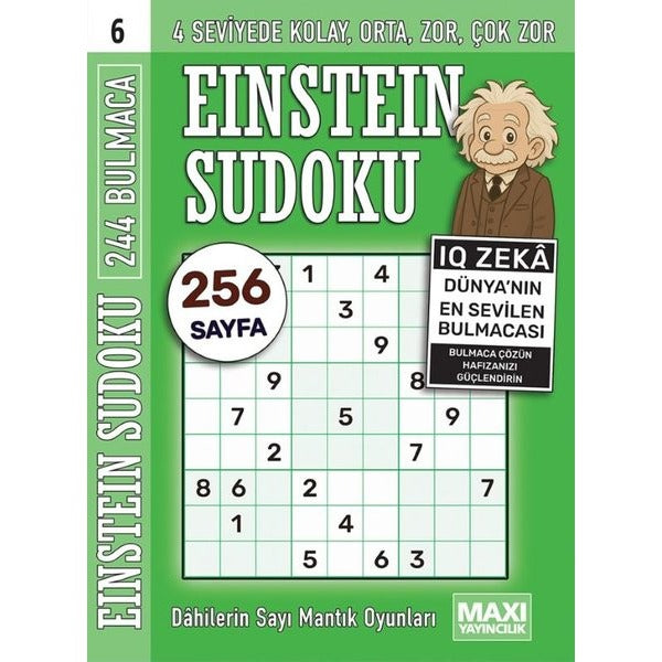 Einstein Sudoku 6 | Maxi Yayıncılık (İnce Kapak)