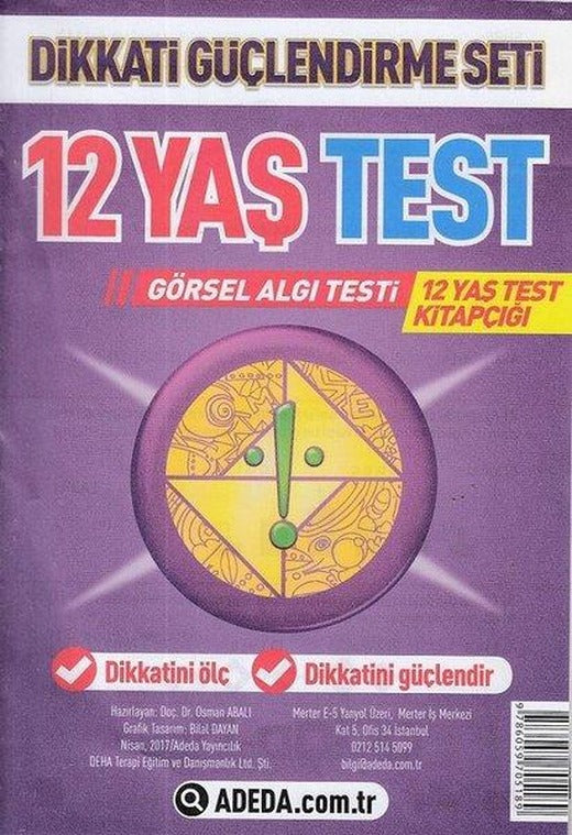 Yeni Neuro-Via Sistemi İle Dikkati Güçlendirme Seti 6.Sınıf Test-Görsel Algı Testi | Adeda (İnce Kapak)