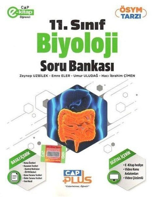 2023 11.Sınıf Biyoloji Plus Soru Bankası | Çap Yayınları (İnce Kapak)