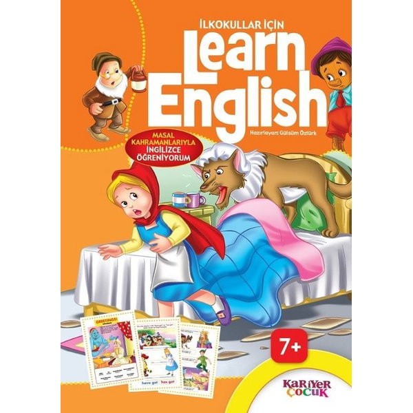 İlkokullar İçin Learn English (Turuncu)