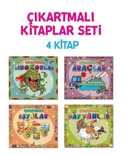 Çıkartmalı Kitaplar Seti - 4 Kitap Takım | Pal Sokağı (İnce Kapak)