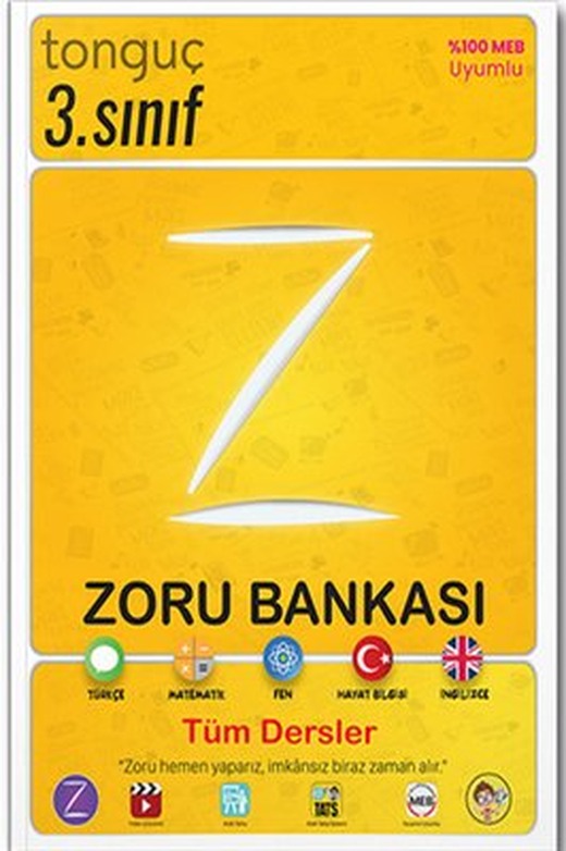 3.Sınıf Tüm Dersler Zoru Bankası | Tonguç Akademi (İnce Kapak)