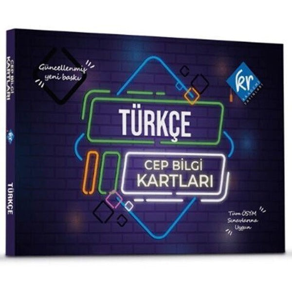 2023 KPSS Türkçe Cep Bilgi Kartları | KR Akademi (İnce Kapak)