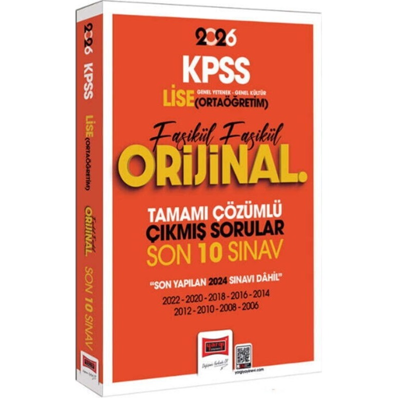 2026 KPSS Lise - Ortaöğretim GK - GY Fasikül Fasikül Orijinal Tamamı Çözümlü Çıkmış Son 10 Sınav | Yargı Yayınları (İnce Kapak)