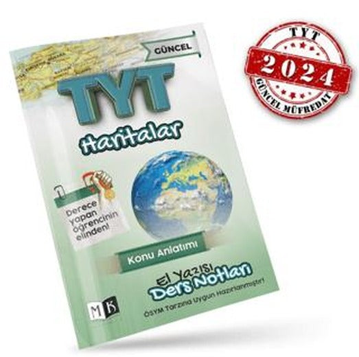 TYT Haritalar El Yazısı Ders Notları Kitabı