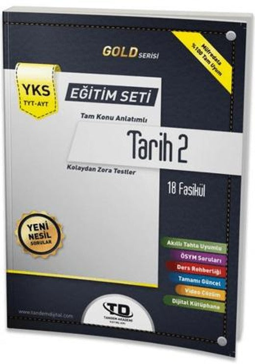 TYT - AYT Gold Serisi Tarih 2 18 Fasikül Eğitim Seti