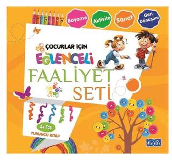 Eğlenceli Faaliyet Seti Turuncu Kitap - 4 Yaş Üzeri