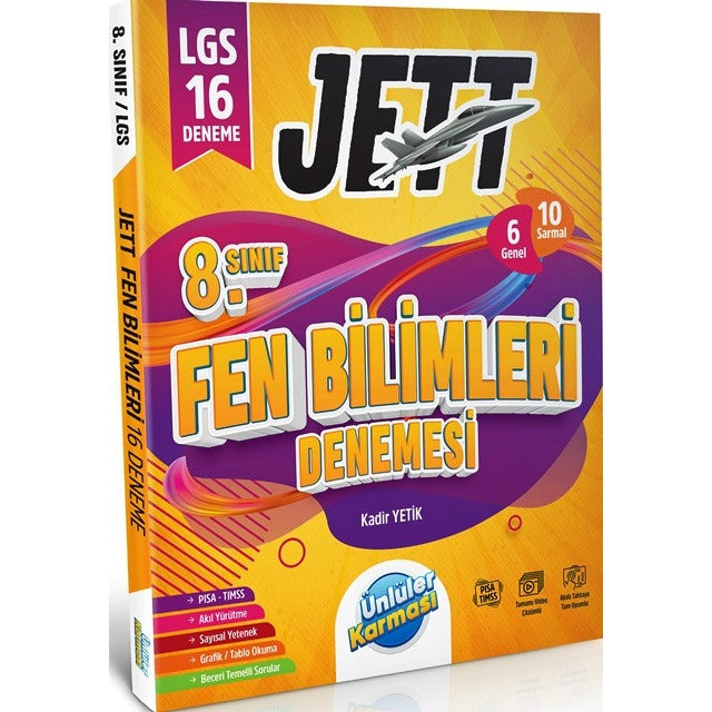 8. Sınıf Jett Fen Bilimleri 16 Deneme