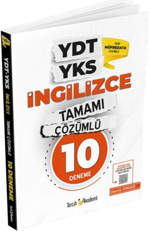 YDT YKS İngilizce Tamamı Çözümlü 10 Deneme