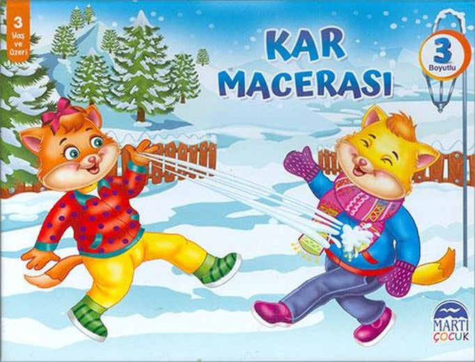 Kar Macerası (3 Boyutlu) Martı Çocuk Yayınları | Martı Çocuk Yayınları