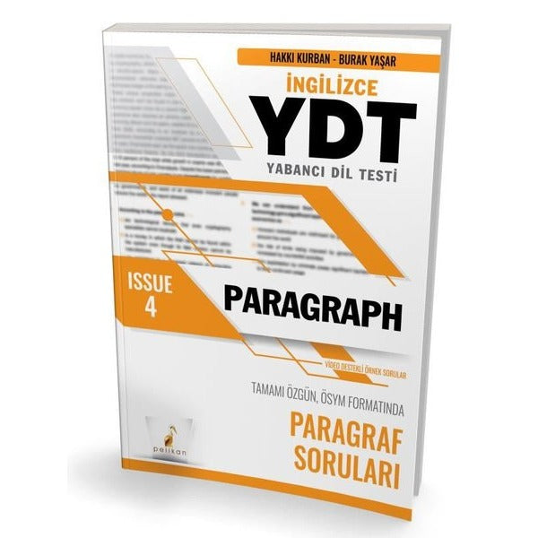 YDT İngilizce Paragraph Issue 4 | Pelikan Yayınları (İnce Kapak)