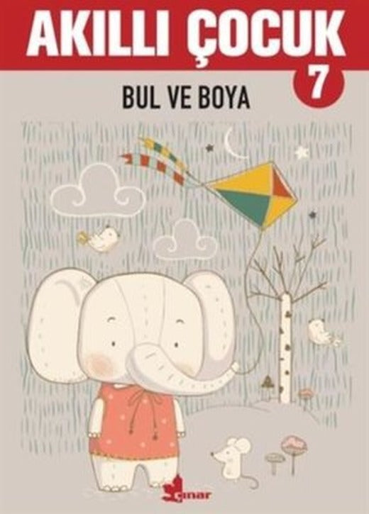 Akıllı Çocuk 7-Bul ve Boya | Çınar Yayınları