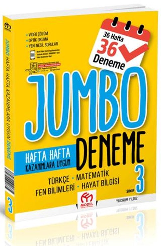 3.Sınıf Jumbo Tüm Dersler Deneme | Model Eğitim Yayıncılık (Ciltsiz)