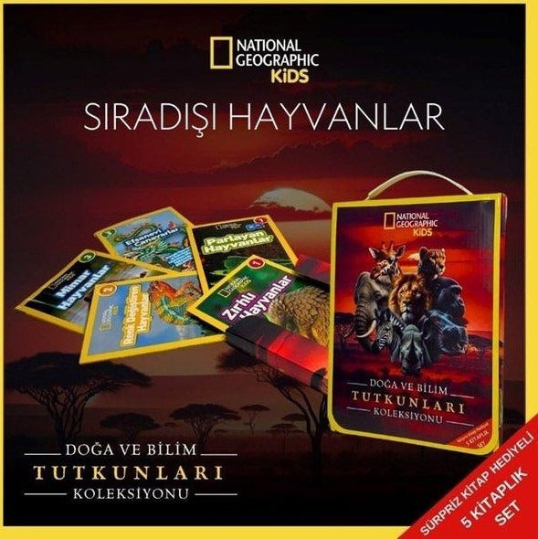 National Geographic Kids - Sıradışı Hayvanlar Seti - 5 Kitap Takım - Doğa ve Bilim Tutkunları Koleks | Beta Kids (İnce Kapak)