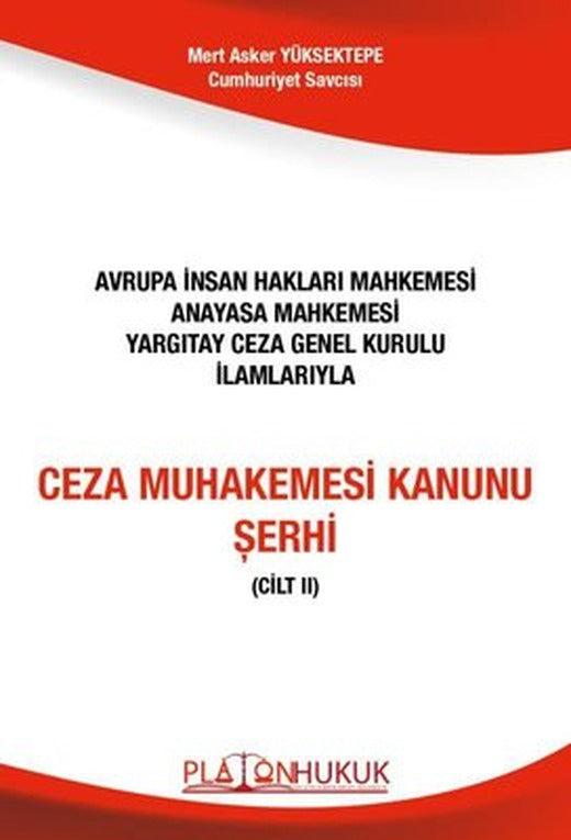Ceza Muhakemesi Kanunu Şerhi - 2 Cilt Takım | Platon Hukuk Yayınevi (İnce Kapak)