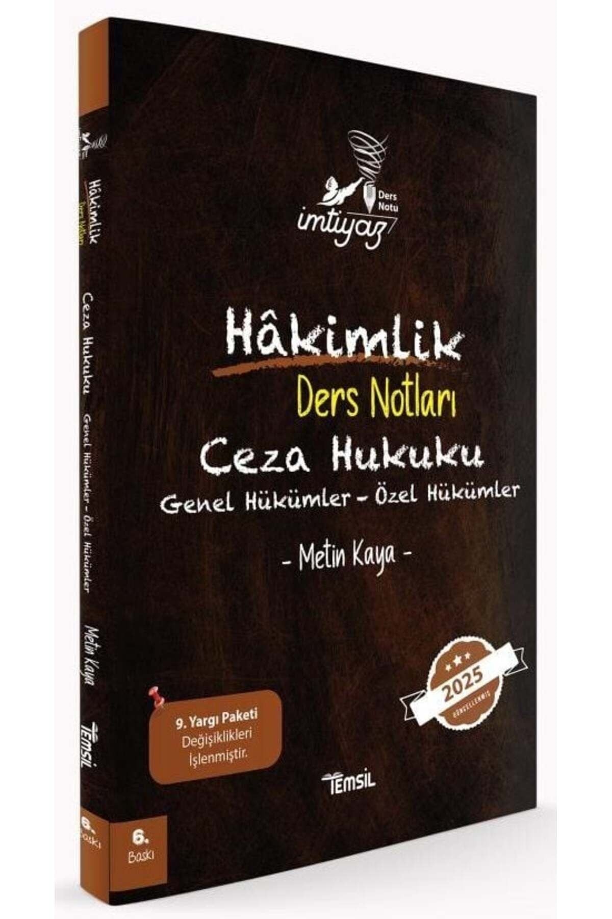 İmtiyaz Ceza Hukuku - Genel Hükümler - Özel Hükümler Hakimlik Ders Notları | Temsil Kitap (Ciltsiz)