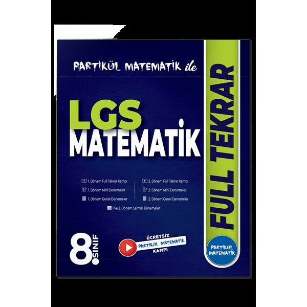 Partikül Matematik İle 8. Sınıf LGS Matematik Full Tekrar | Partikül Matematik (İnce Kapak)
