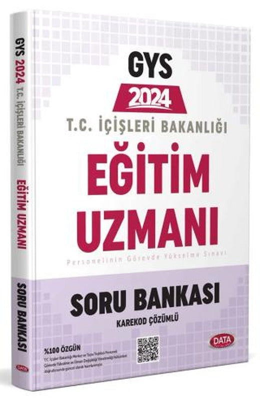 T.C. İçişleri Bakanlığı Eğitim Uzmanı GYS Soru Bankası - Karekod Çözümlü | Data Yayınları (Ciltsiz)