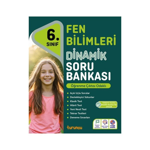 6. Sınıf Fen Bilimleri Dinamik Soru Bankası Turuncu | Turuncu Yayınları (İnce Kapak)