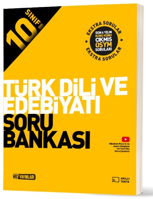 10. Sınıf Türk Dili ve Edebiyatı Soru Bankası | Hız Yayınları (İnce Kapak)