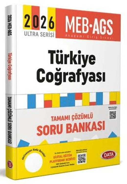 2026 AGS Ultra Serisi Türkiye Coğrafyası Soru Bankası - Karekod Çözümlü | Data Yayınları (Ciltsiz)