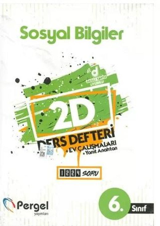 6. Sınıf 2022 Sosyal Bilgiler 2D | Pergel Yayınları (Ciltsiz)