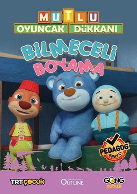 Mutlu Oyuncak Dükkanı Bilmeceli Boyama | Gong Çocuk