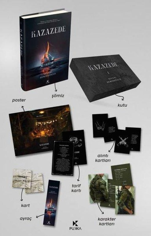Kazazede Kutulu Seti - Poster Ayraç ve Kart Hediyeli | Pukka Yayınları (Ciltli)