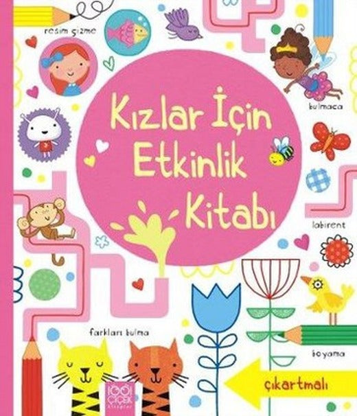 Kızlar için Etkinlik Kitabı | 1001 Çiçek