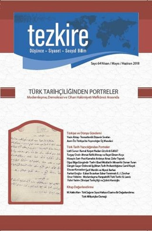 Tezkire Dergisi Sayı: 64 Nisan - Mayıs - Haziran 2018 | Tezkire Dergisi (Ciltsiz)