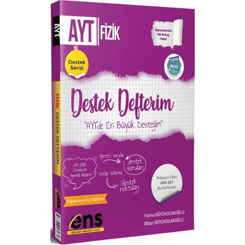 AYT Fizik Destek Defterim | ENS Yayınları (Ciltsiz)