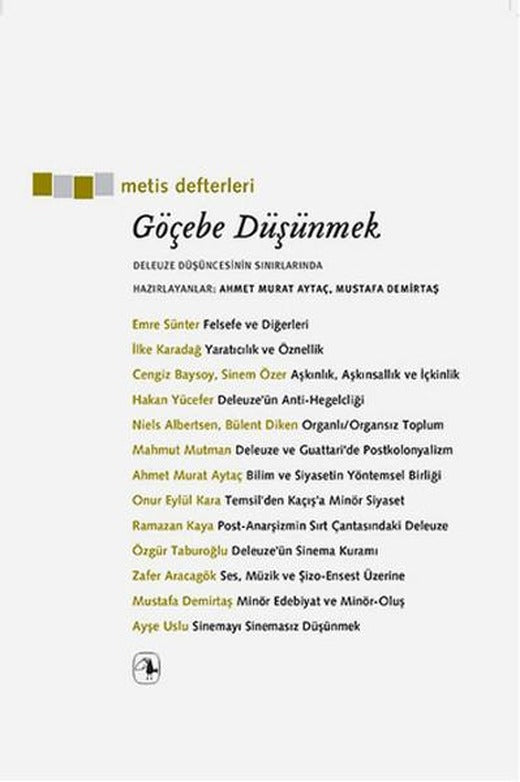 Göçebe Düşünmek | Metis Yayınları (İnce Kapak)