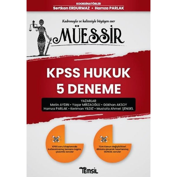 Müessir KPSS Hukuk 5 Deneme | Temsil Kitap (Ciltsiz)