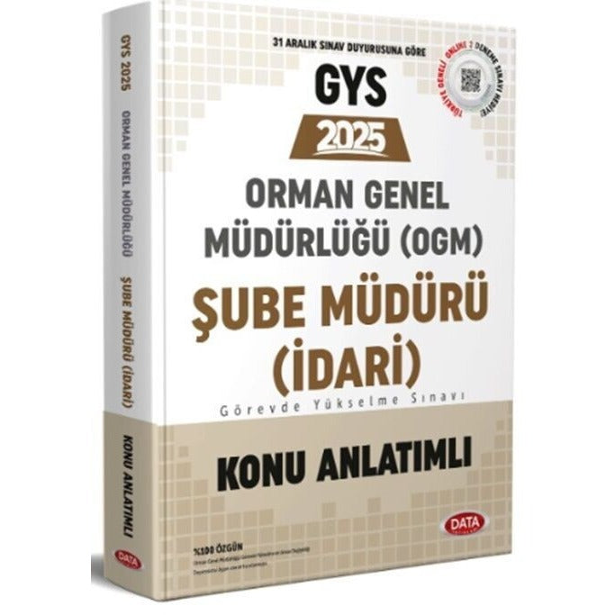 Orman Genel Müdürlüğü GYS Şube Müdürü (İdari) Konu Anlatımlı