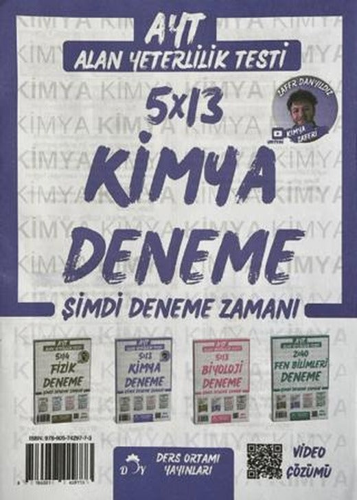 2025 AYT Kimya 5x13 Deneme | Ders Ortamı Yayınları (Ciltsiz)