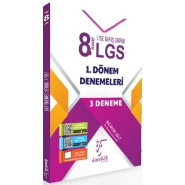 8.Sınıf LGS 1.Dönem Denemeleri 3 Deneme | Karekök Yayıncılık (Ciltsiz)