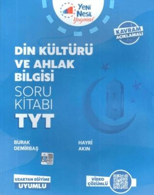 Yeni Nesil YKS TYT Din Kültürü ve Ahlak Bilgisi Soru Kitabı | Yeni Nesil Yayınevi (Ciltsiz)