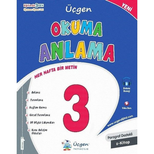 3. Sınıf Okuma Anlama | Üçgen Yayıncılık (İnce Kapak)
