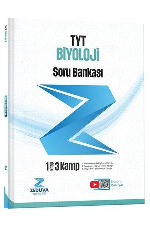 Biosem TYT Biyoloji 1 Kitap 3 Kamp Soru Bankası | Zeduva Yayınları (İnce Kapak)