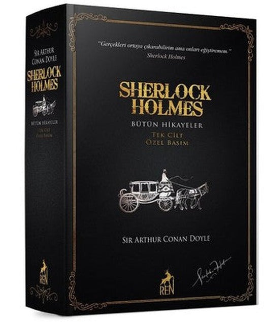 Sherlock Holmes-Bütün Hikayeler Tek Cilt Özel Basım | Ren Kitap (İnce Kapak)