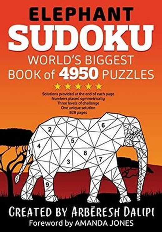 Elephant Sudoku World Biggest Book of 4950 Puzzles | CreateSpace Independent Publishing