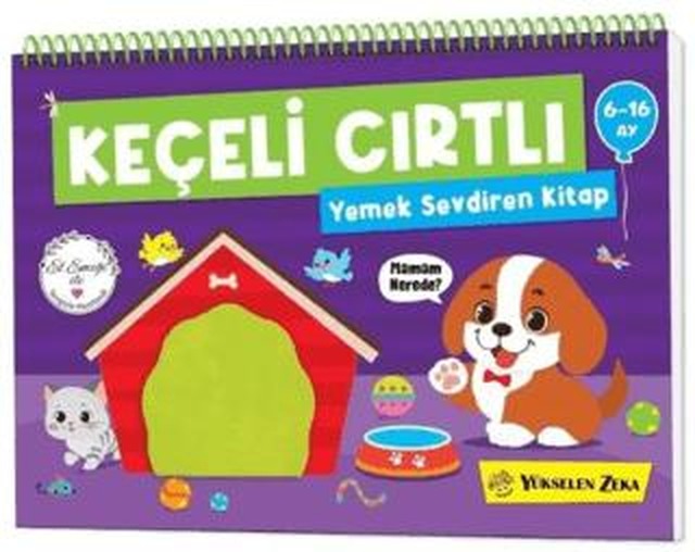 İlk Cırt Cırtlı Keçeli Etkinlik Kitabım - Yemek Sevdiren Kitap (6-16 Ay)