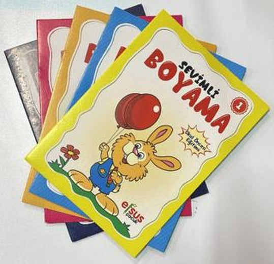 Sevimli Boyama Seti (5 Kitap) | Efsus Yayınları (Ciltsiz)