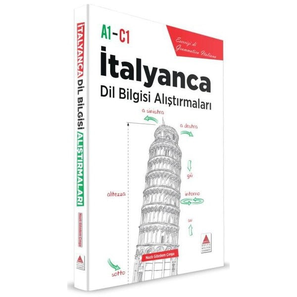İtalyanca Dil Bilgisi Alıştırmaları A1 - C1 | Delta Kültür-Eğitim (İnce Kapak)