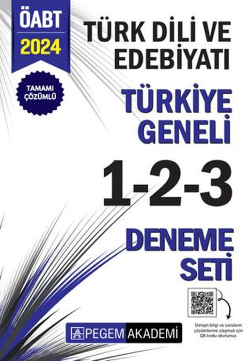 2024 KPSS ÖABT Türk Dili ve Edebiyatı Tamamı Çözümlü Türkiye Geneli 1-2-3 (3'lü Deneme Seti) | Pegem Akademi Yayıncılık (Ciltsiz)