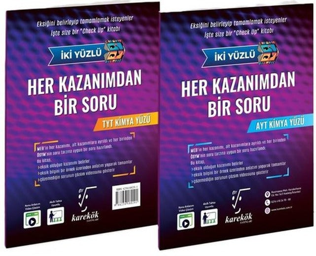 Her Kazanımdan Bir Soru TYT - AYT Kimya Soru Bankası | Karekök Eğitim Yayın (İnce Kapak)