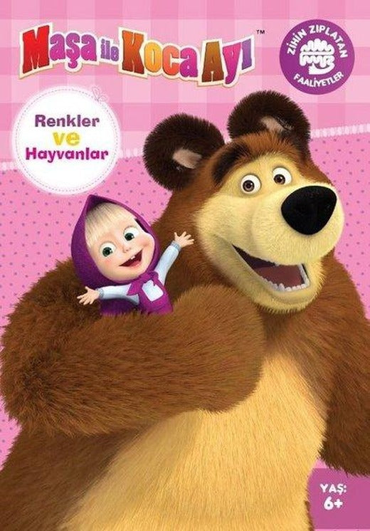 Maşa ile Koca Ayı - Renkler ve Hayvanlar | Doğan ve Egmont Yayıncılık (İnce Kapak)