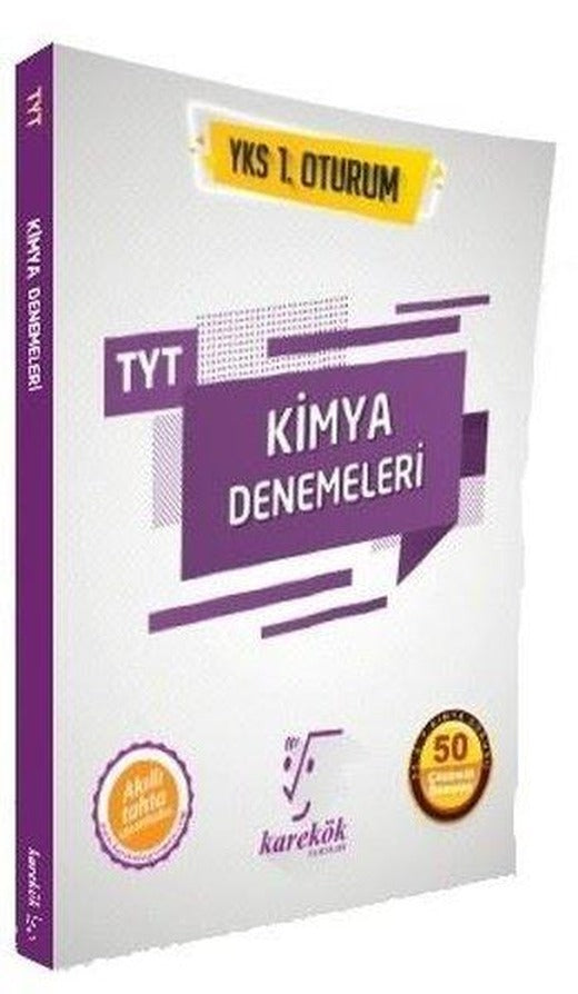 TYT Kimya Denemeleri-YKS 1.Oturum | Karekök Eğitim Yayın (İnce Kapak)