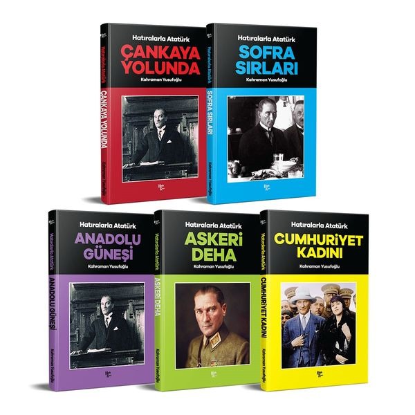 Hatıralarla Atatürk Seti (5 Kitap) | Halk Kitabevi (Ciltsiz)