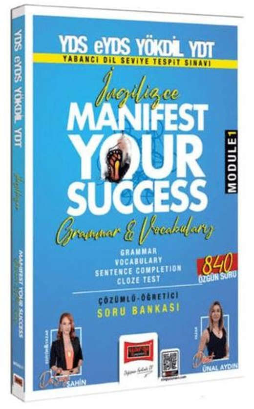 2025 YDS eYDS YÖKDİL YDT İngilizce Manifest Your Success Grammar & Vocabulary